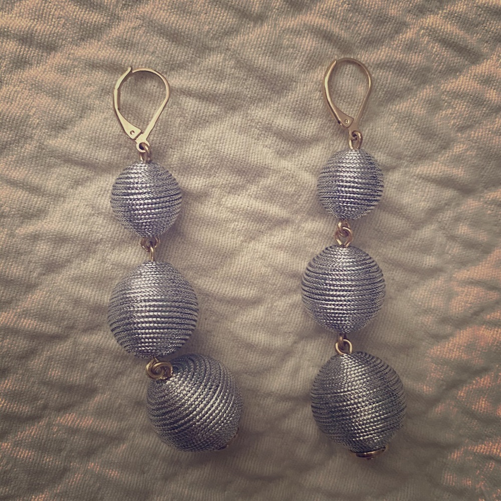 Silver and gold earrings